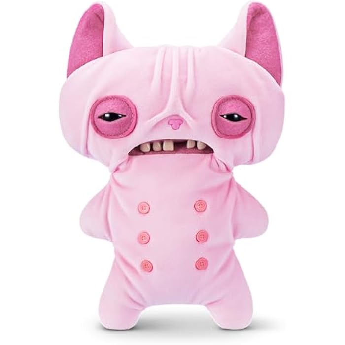 Fuggler Alley Cats 9-Inch Plush Toy (Wrinkle Mcstinkles) by ZURU – Funny Ugly Monster Stuffed Animal with Human-Like Teeth, Collectible Plush for Kids, Tweens, Teens, Adults &amp; Cat-Loving Weirdos
