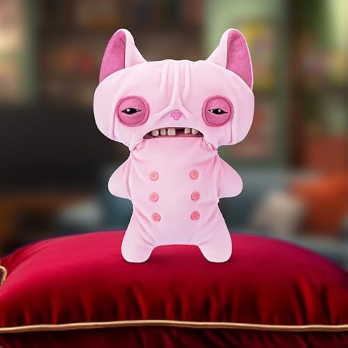Fuggler Alley Cats 9-Inch Plush Toy (Wrinkle Mcstinkles) by ZURU – Funny Ugly Monster Stuffed Animal with Human-Like Teeth, Collectible Plush for Kids, Tweens, Teens, Adults &amp; Cat-Loving Weirdos