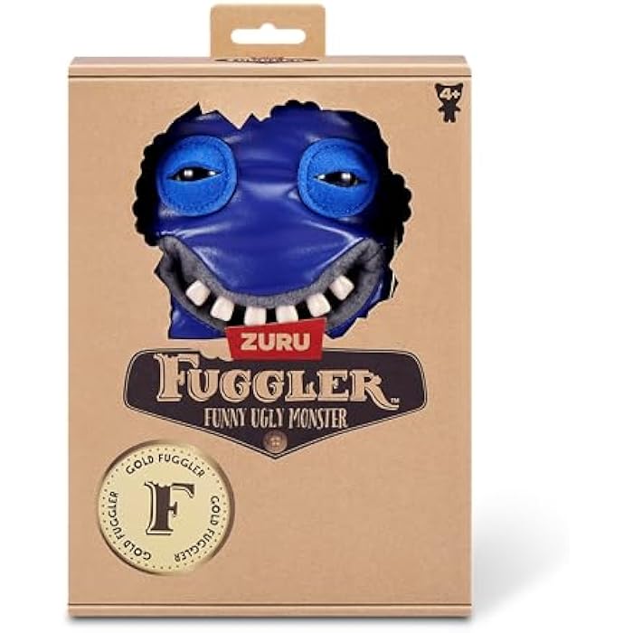 Fuggler Gold Fuggs by ZURU Funny Ugly Monster, Plush, Collectible, Toy (Shameless Goof - Mankini)