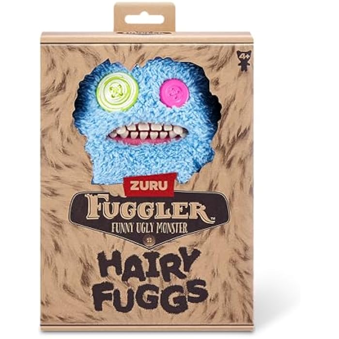 Fuggler Hairy Fuggs 9-inch Series 1 by ZURU, Funny Ugly Monster Plush Toy