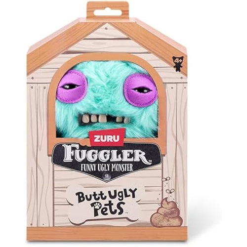 Fuggler Butt Ugly Pets 9-inch Series 1 by ZURU, Funny Ugly Monster Plush Toy (Yawper Cat, Mr Buttons Rabbit)