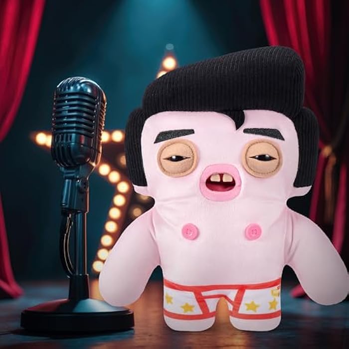 Fuggler Fugg Stars 9-Inch Plush Toy (Greazee) by ZURU – Funny Ugly Monster Stuffed Animal with Human-Like Teeth, Collectible Plush for Kids, Tweens, Teens, Adults &amp; Plush Fans