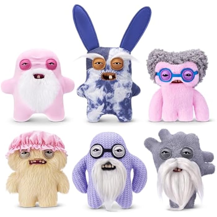 Fuggler Old Fogies 9-Inch Plush Toy (Oogah Boogah) by ZURU – Funny Ugly Monster Stuffed Animal with Human-Like Teeth, Collectible Plush for Kids, Tweens, Teens, Adults &amp; Weird Toy Lovers