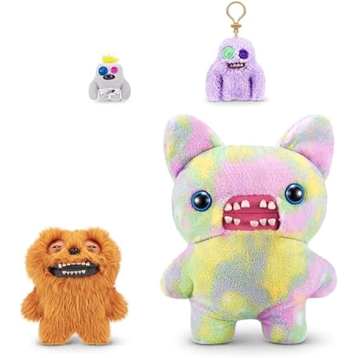 Fuggler Fart Face 9-inch Assortment Series 1 (Count Underoo Mcgoo - Long Pile) by ZURU, Funny Ugly Monster Plush Toy