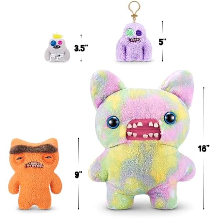 Fuggler Hairy Fuggs 9-inch Series 1 by ZURU, Funny Ugly Monster Plush Toy