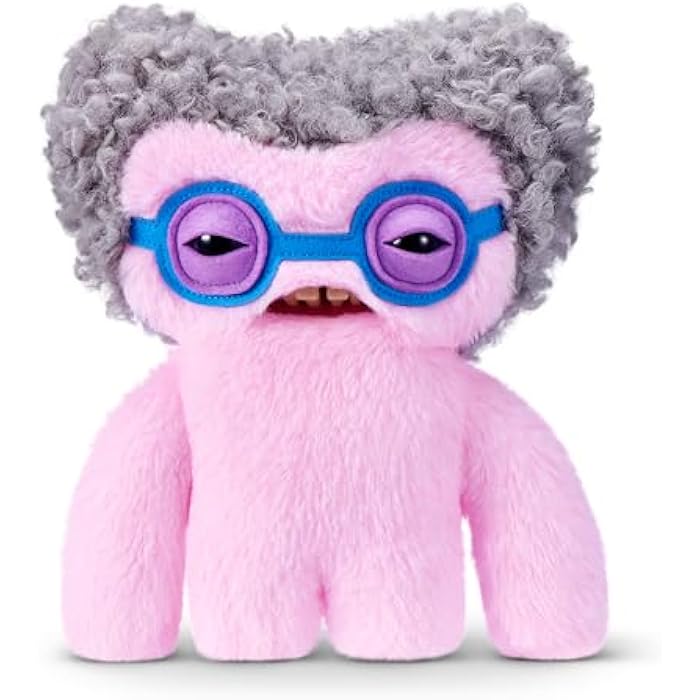 Fuggler Old Fogies 9-Inch Plush Toy (Squidge) by ZURU – Funny Ugly Monster Stuffed Animal with Human-Like Teeth, Collectible Plush for Kids, Tweens, Teens, Adults &amp; Weird Toy Lovers