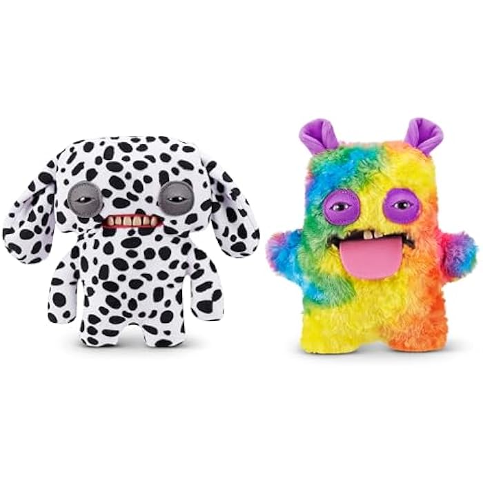 Fuggler Butt Ugly Pets 9-inch Series 1 by ZURU, Funny Ugly Monster Plush Toy (Annoyed Alien Dog, Cheeky Chonky Hamster)