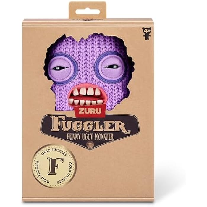 Fuggler Gold Fuggs by ZURU Funny Ugly Monster, Plush, Collectible, Toy (Mr Needles - Pants)
