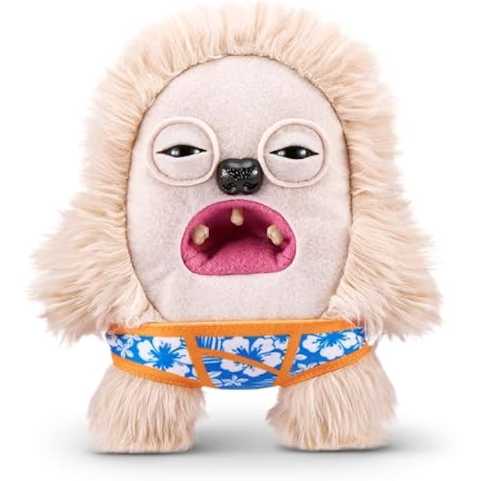 Fuggler Vacay Vibes by ZURU, Funny Ugly Monster, Plush, Collectible, Toy (Hedge Grog - Cream)