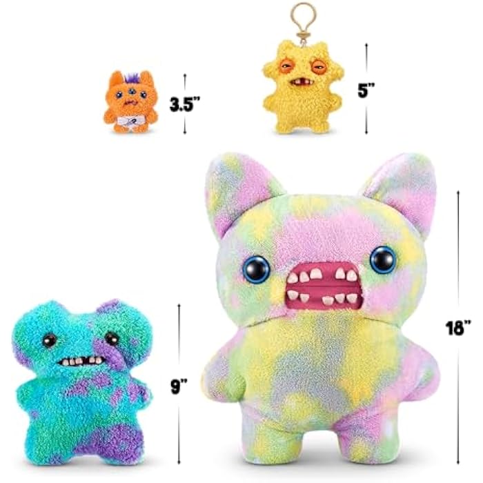 Fuggler Laboratory Misfits by ZURU Funny Ugly Monster, Plush, Collectible, Silly, Toy (MC Goo)