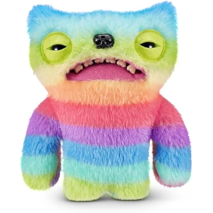 Fuggler Fart Face 9-inch Assortment Series 1 (Wide Eyed Weirdo – Multi) by ZURU, Funny Ugly Monster Plush Toy