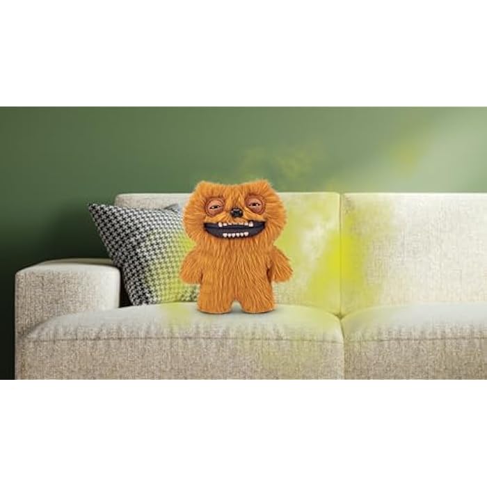 Fuggler Fart Face 9-inch Assortment Series 1 (Count Underoo Mcgoo - Long Pile) by ZURU, Funny Ugly Monster Plush Toy