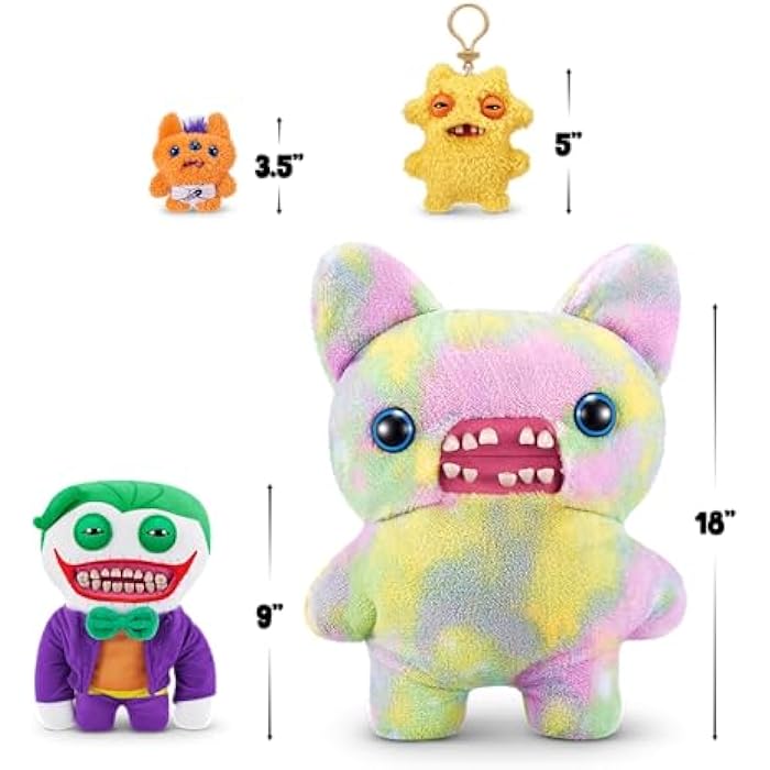 Fuggler x DC by ZURU Funny Ugly Monster, Plush, Collectible, Toy (Joker)