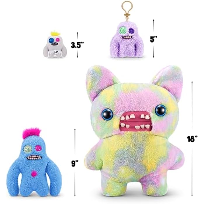 Fuggler Hairy Fuggs 9-inch Series 1 by ZURU, Funny Ugly Monster Plush Toy