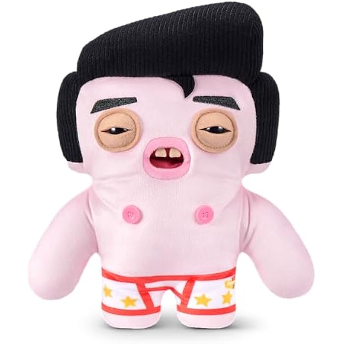 Fuggler Fugg Stars 9-Inch Plush Toy (Greazee) by ZURU – Funny Ugly Monster Stuffed Animal with Human-Like Teeth, Collectible Plush for Kids, Tweens, Teens, Adults &amp; Plush Fans