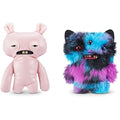 Fuggler Butt Ugly Pets 9-inch Series 1 by ZURU, Funny Ugly Monster Plush Toy (Uncladimir Tootin Cat, Reek-o Cat)