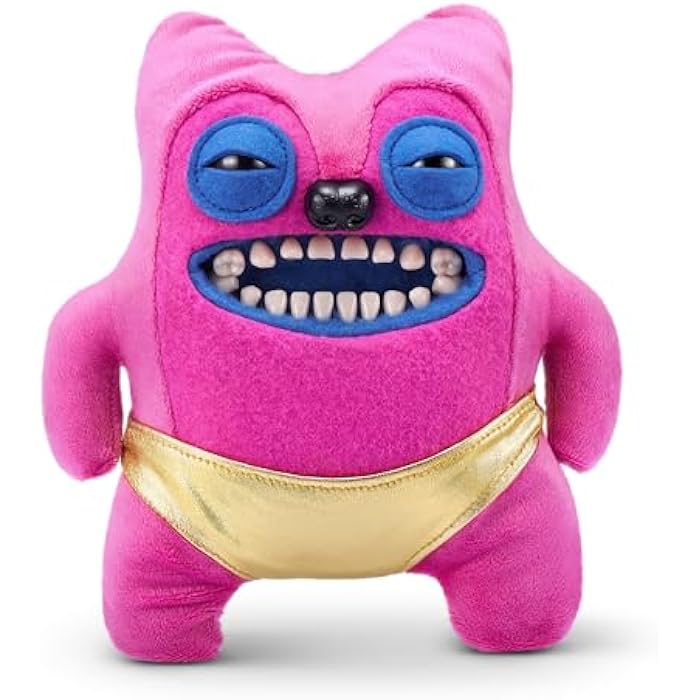 Fuggler Gold Fuggs by ZURU Funny Ugly Monster, Plush, Collectible, Toy (Greedy Grinner - Pants)