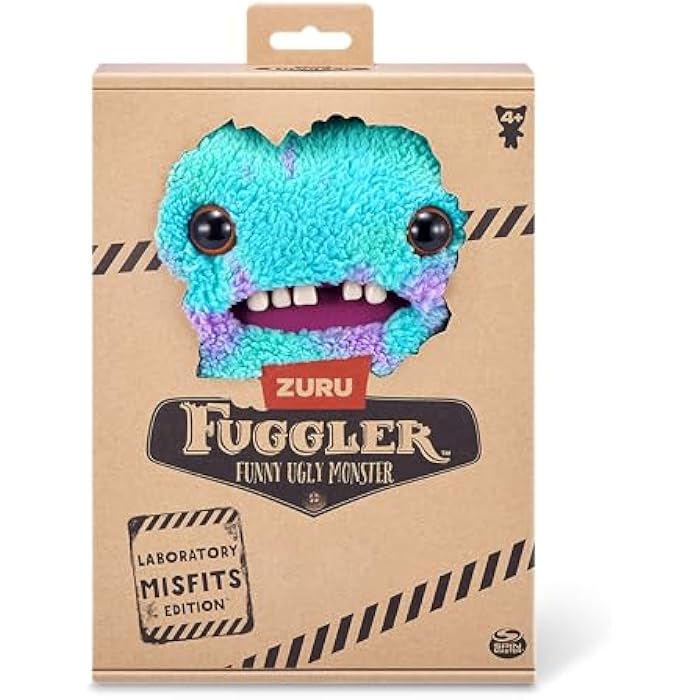 Fuggler Laboratory Misfits by ZURU Funny Ugly Monster, Plush, Collectible, Silly, Toy (MC Goo)