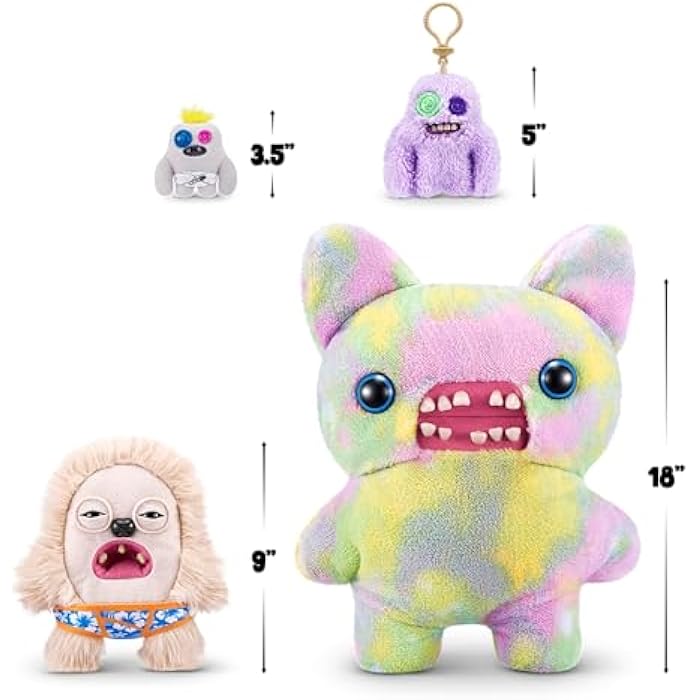 Fuggler Vacay Vibes by ZURU, Funny Ugly Monster, Plush, Collectible, Toy (Hedge Grog - Cream)