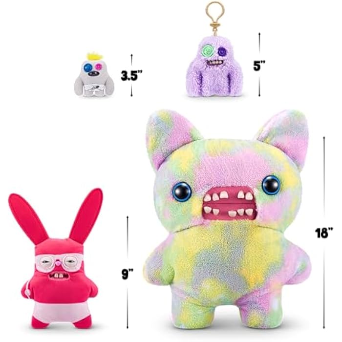 Fuggler Vacay Vibes by ZURU, Funny Ugly Monster, Plush, Collectible, Toy (Rabid Rabbit - red)