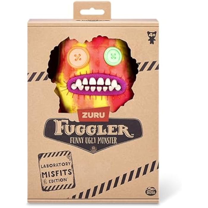 Fuggler Laboratory Misfits by ZURU Funny Ugly Monster, Plush, Collectible, Silly, Toy (Sasquoosh)