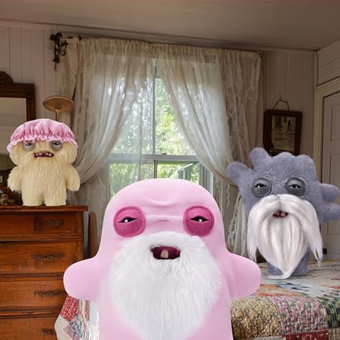 Fuggler Old Fogies 9-Inch Plush Toy (Oogah Boogah) by ZURU – Funny Ugly Monster Stuffed Animal with Human-Like Teeth, Collectible Plush for Kids, Tweens, Teens, Adults &amp; Weird Toy Lovers
