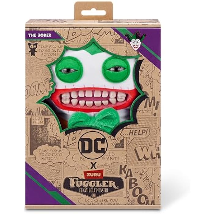 Fuggler x DC by ZURU Funny Ugly Monster, Plush, Collectible, Toy (Joker)