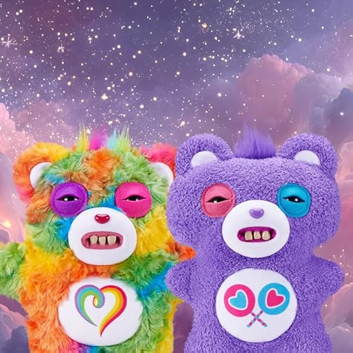Fuggler Care Bears 9-Inch Plush Toy (Togetherness Bear) by ZURU – Funny Ugly Monster Stuffed Animal with Human-Like Teeth, Collectible Plush for Kids, Tweens, Teens, Adults &amp; Crossover Fans