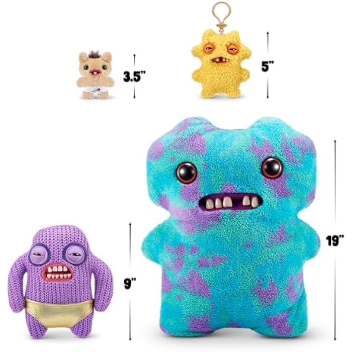 Fuggler Gold Fuggs by ZURU Funny Ugly Monster, Plush, Collectible, Toy (Mr Needles - Pants)