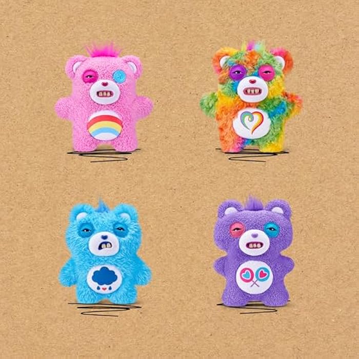 Fuggler Care Bears 9-Inch Plush Toy (Grumpy Bear) by ZURU – Funny Ugly Monster Stuffed Animal with Human-Like Teeth, Collectible Plush for Kids, Tweens, Teens, Adults &amp; Crossover Fans