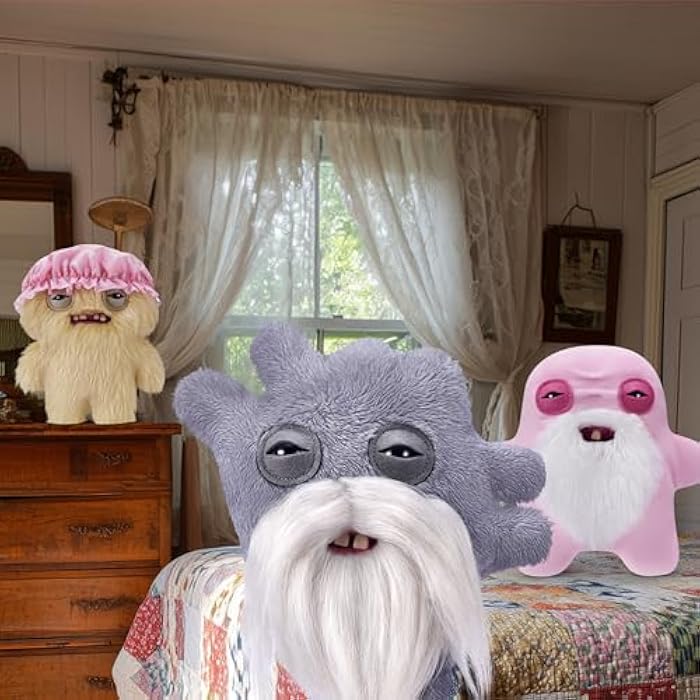 Fuggler Old Fogies 9-Inch Plush Toy (Captain Cardiac) by ZURU – Funny Ugly Monster Stuffed Animal with Human-Like Teeth, Collectible Plush for Kids, Tweens, Teens, Adults &amp; Weird Toy Lovers