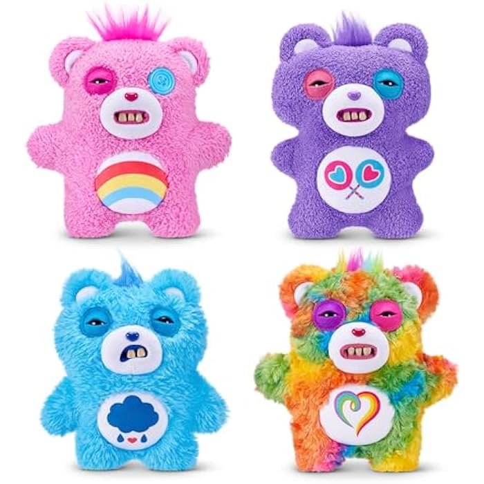 Fuggler Care Bears 9-Inch Plush Toy (Share Bear) by ZURU – Funny Ugly Monster Stuffed Animal with Human-Like Teeth, Collectible Plush for Kids, Tweens, Teens, Adults &amp; Crossover Fans