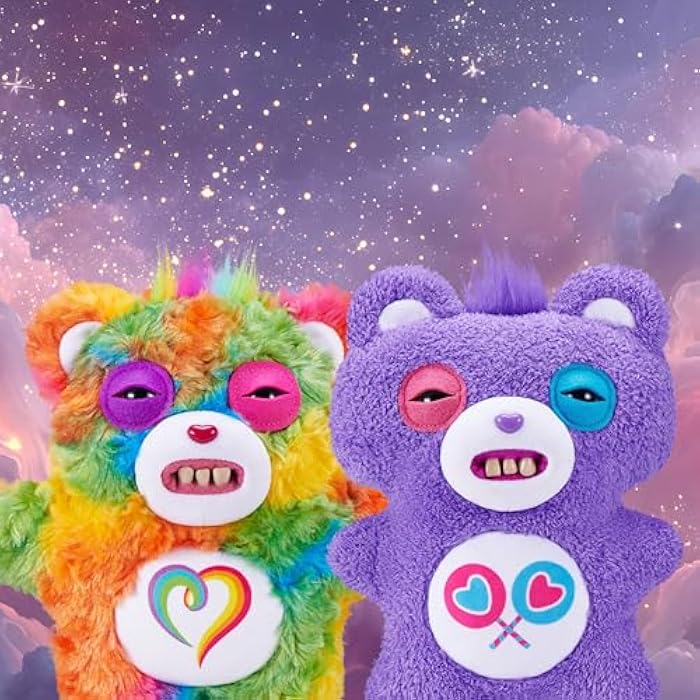 Fuggler Care Bears 9-Inch Plush Toy (Share Bear) by ZURU – Funny Ugly Monster Stuffed Animal with Human-Like Teeth, Collectible Plush for Kids, Tweens, Teens, Adults &amp; Crossover Fans